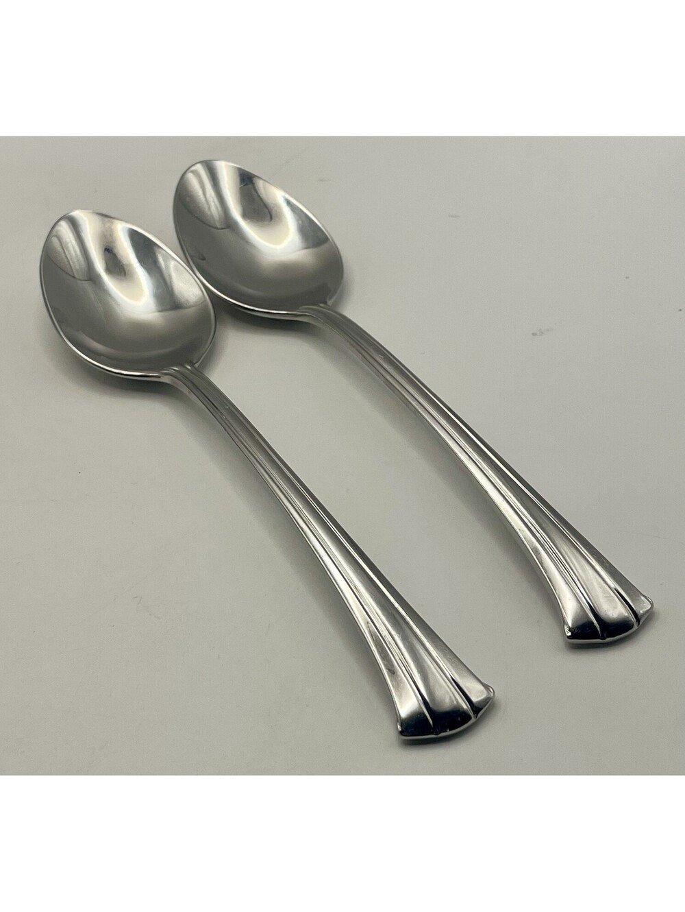 (2) Gorham TRILOGY Stainless 18/8 Teaspoon Lot ~ 6.25”